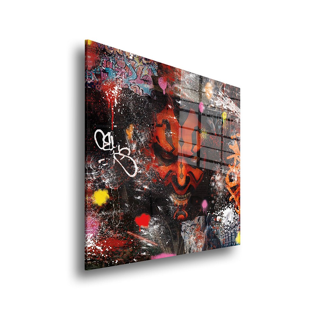 darth maul glasschilderij zijkant