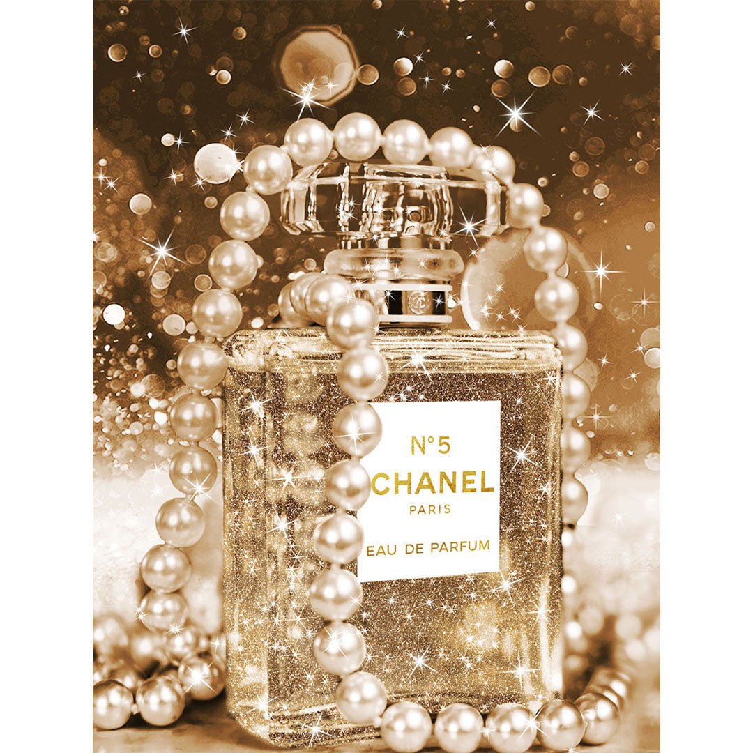 Gouden allure glasschilderij ontwerp