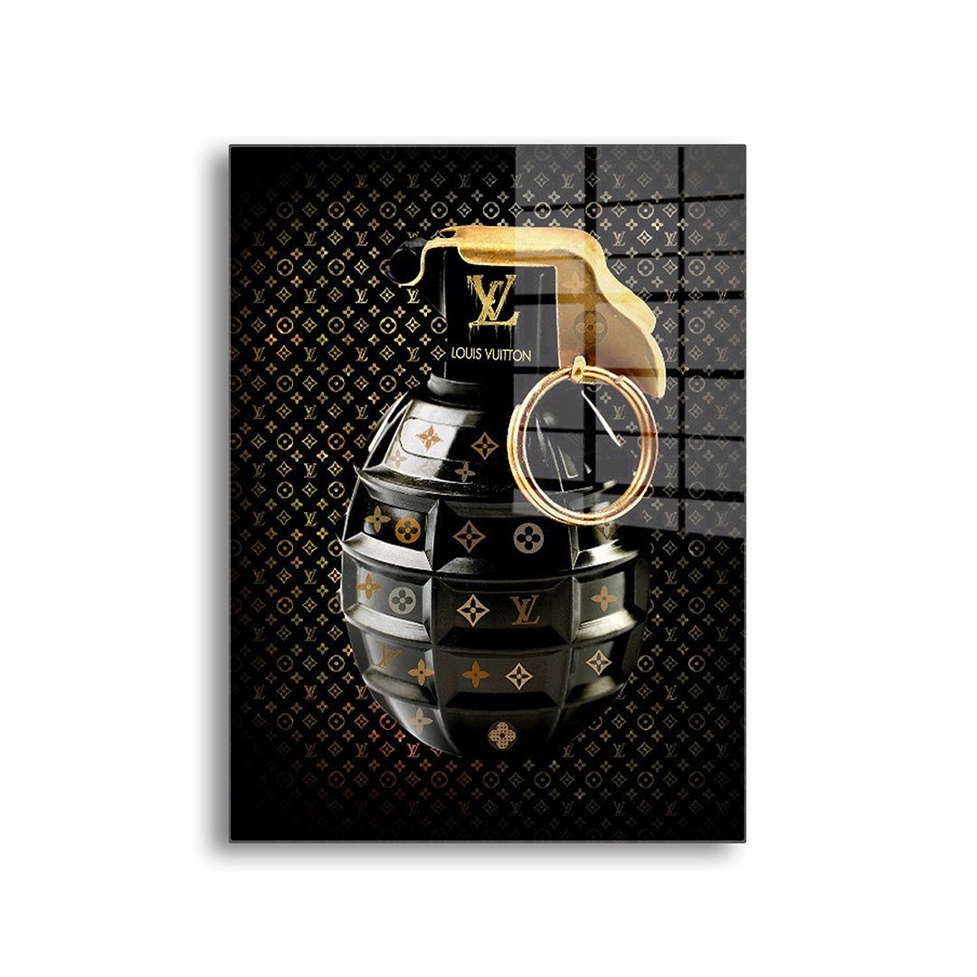 Louis Vuitton granaat glasschilderij voorkant