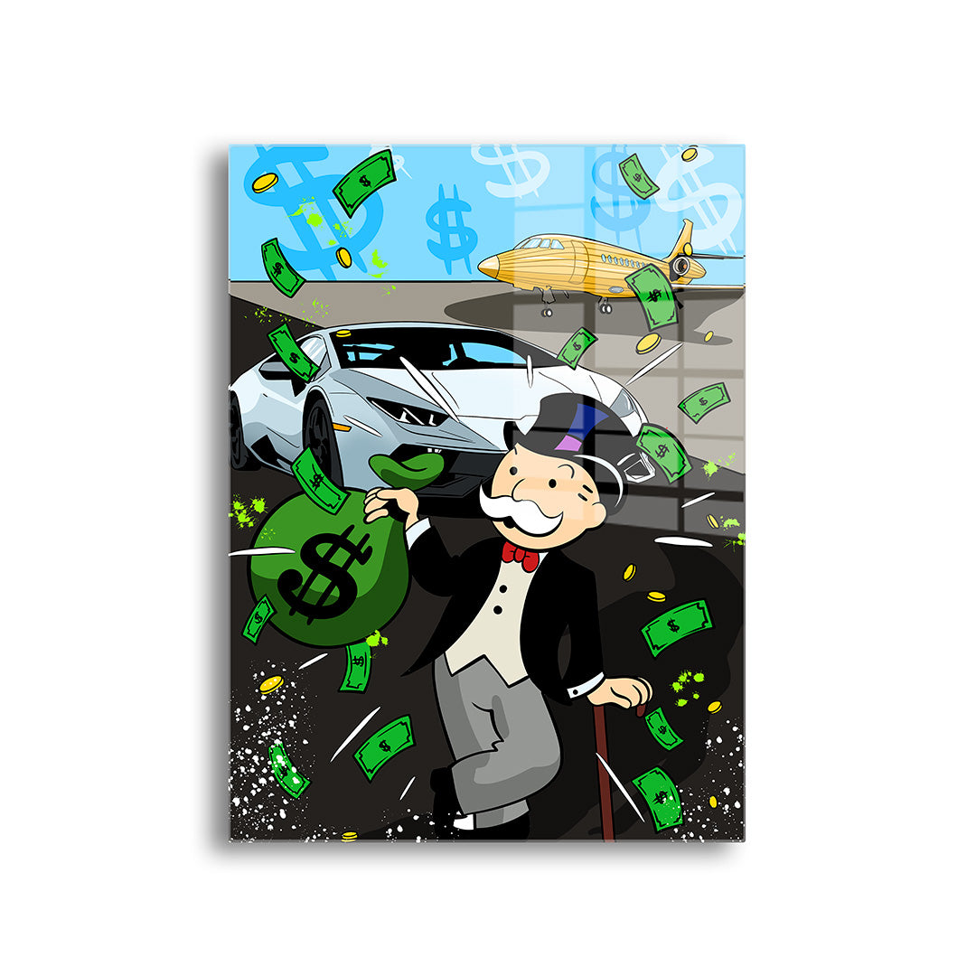 Pop art glass painting collectie home