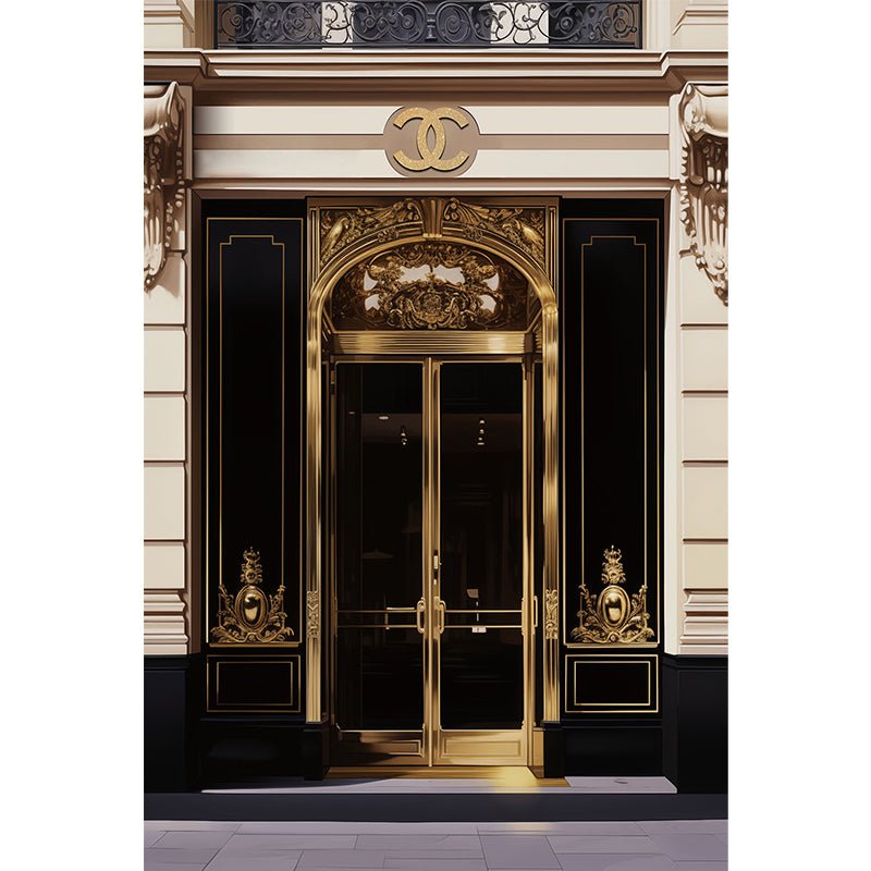 Chanel entrance glasschilderij ontwerp