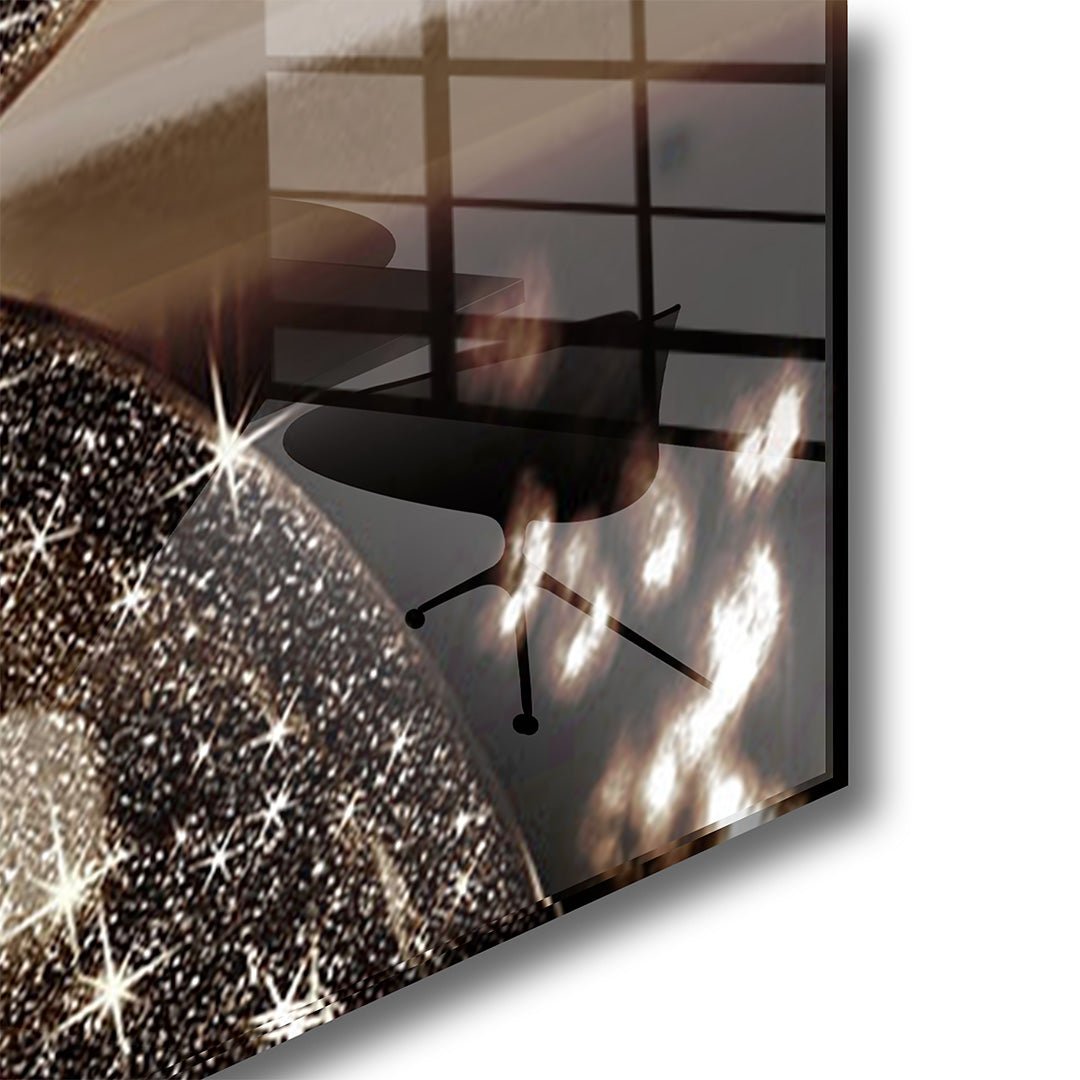 Coco Noir glasschilderij hoekfoto