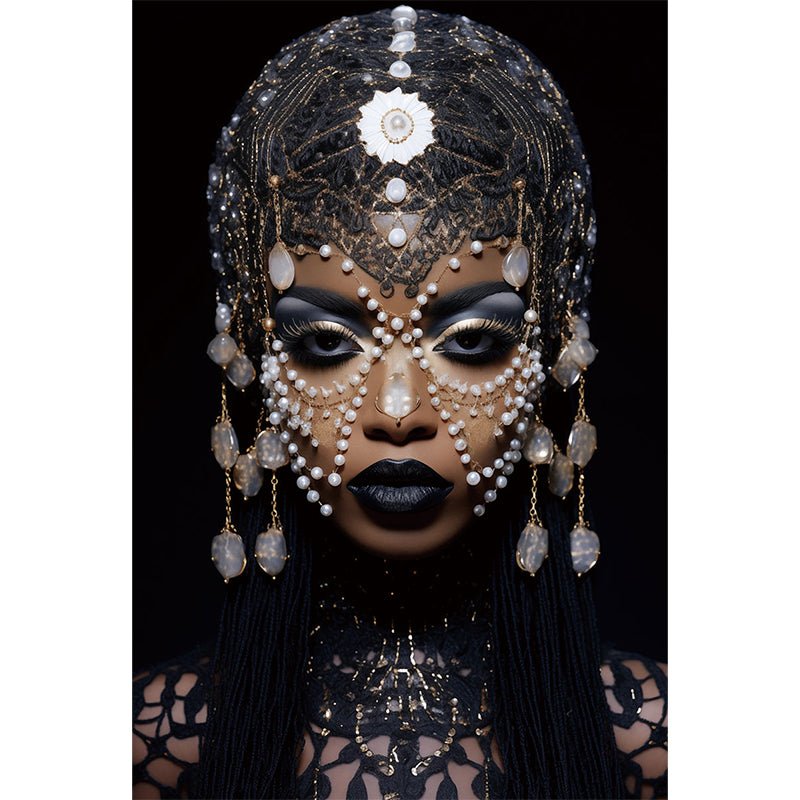 Crystal vrouw glasschilderij ontwerp