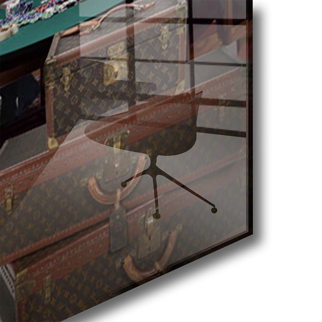 Gangster palace glasschilderij hoekfoto