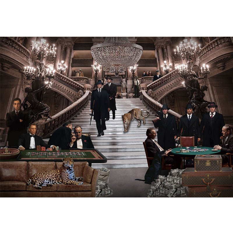 Gangster palace glasschilderij ontwerp