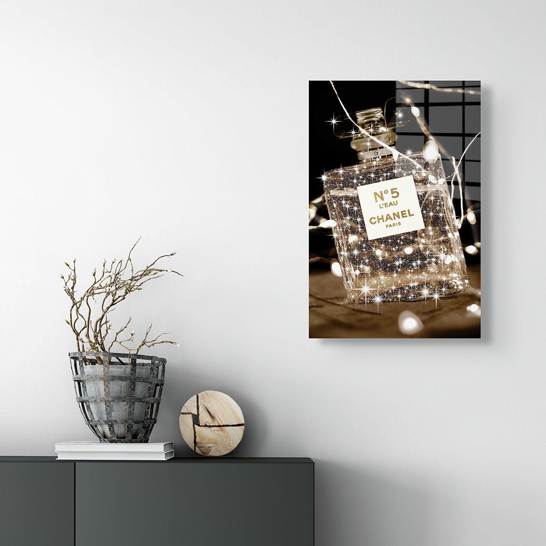 N°5 Chanel glasschilderij interieur