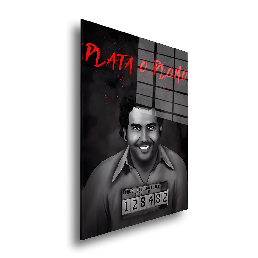 Plata o plomo glasschilderij zijkant