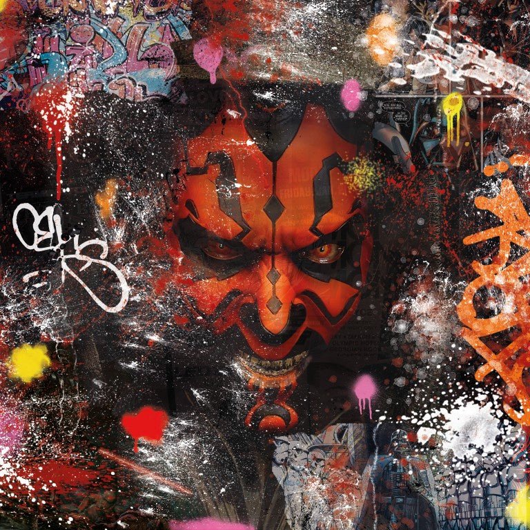 darth maul glasschilderij ontwerp