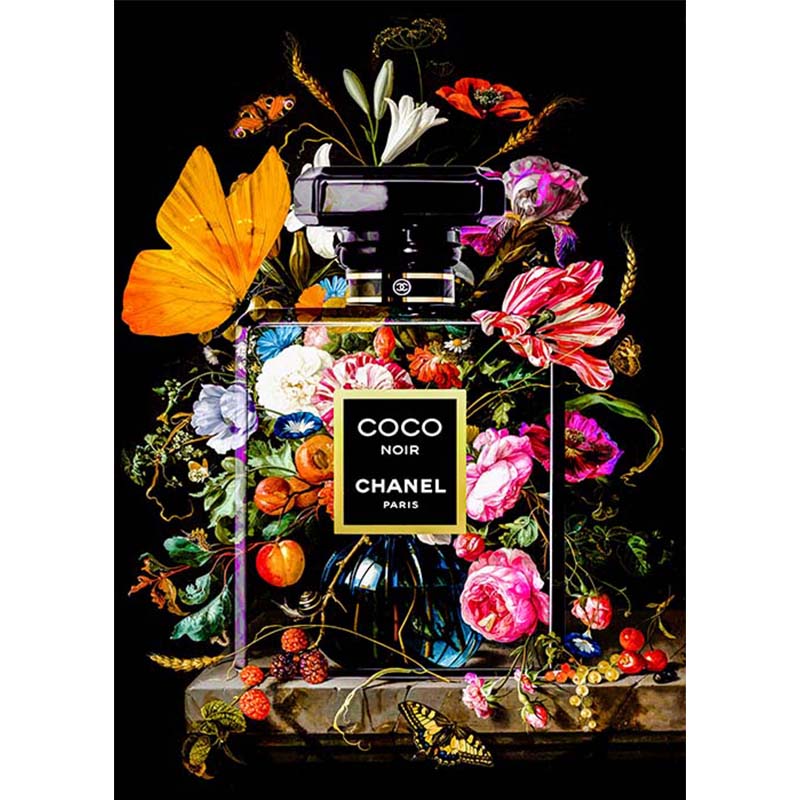 Coco Chanel glasschilderij ontwerp